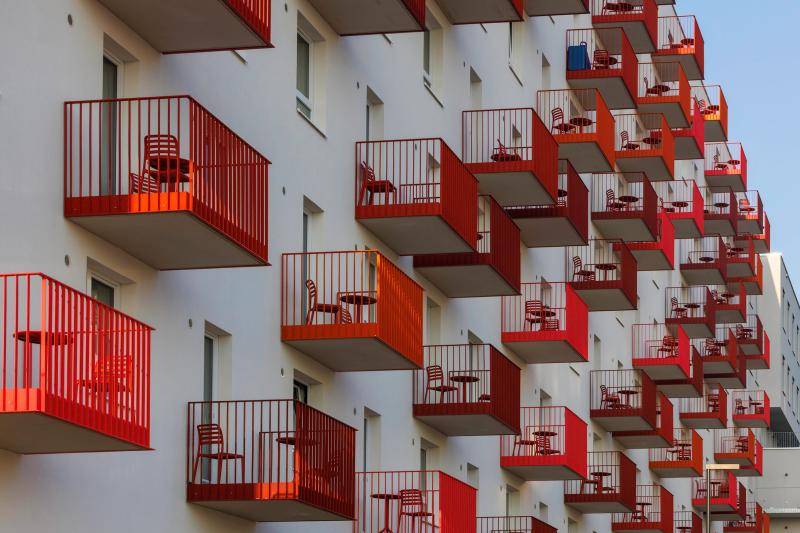 © Franz Ertl-V+P Studentenwohnheim in Wien Neu Marx